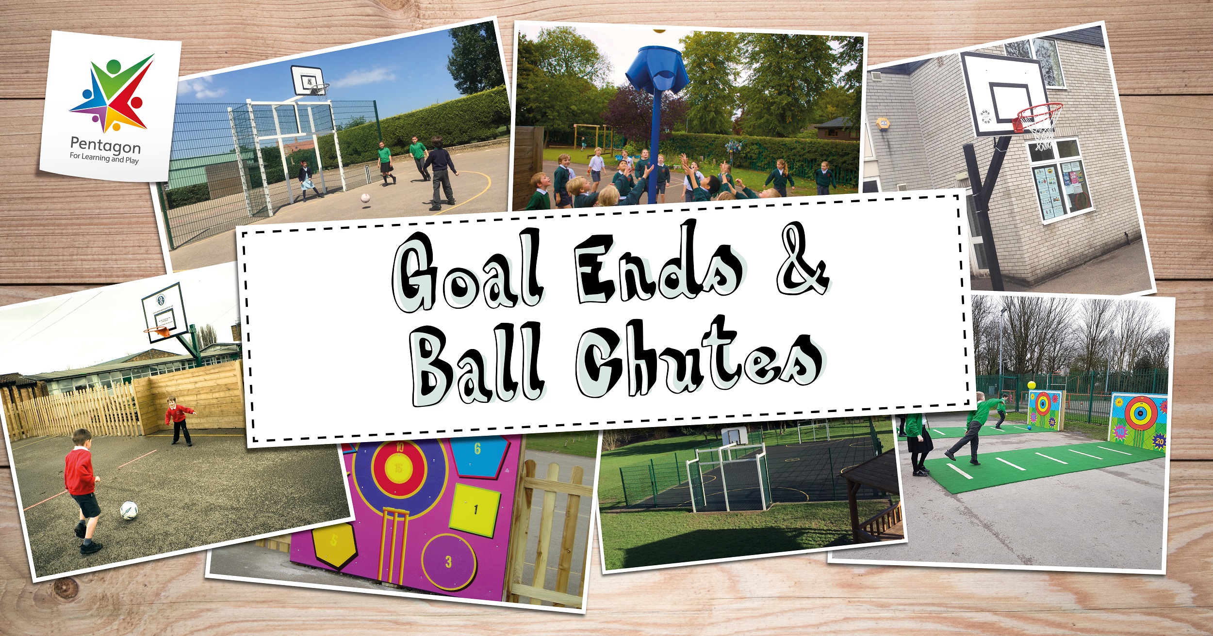 Goal Ends and Ball Chutes For Schools Pentagon Play